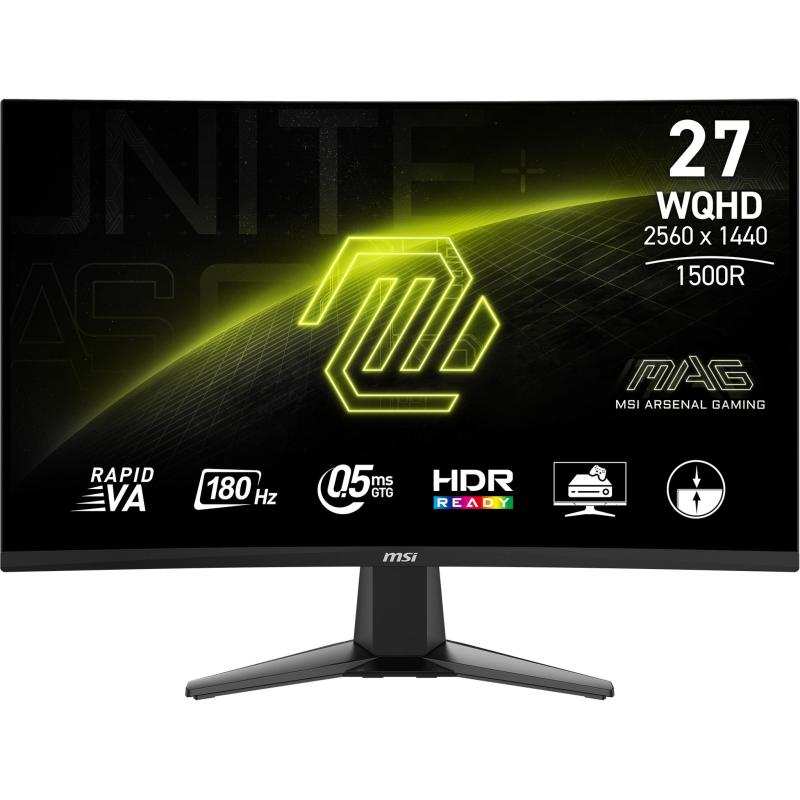 MSI MAG 27CQ6F 27" LCD VA QuadHD Curvo Negro