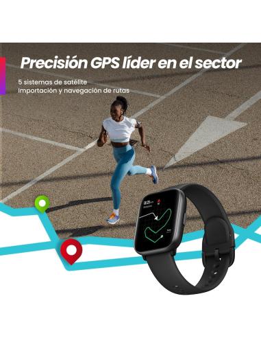 Amazfit Active AMOLED Reloj Smartwach con Correa de Silicona Midnight Black