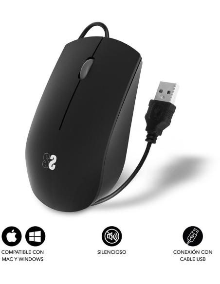 Subblim Business Ratón Silencioso 1200 DPI Negro