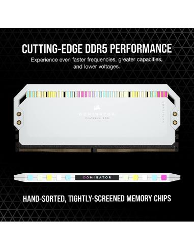 Corsair Dominator Platinum RGB DDR5 5600MHz 64GB (2x32GB) CL40 Blanca