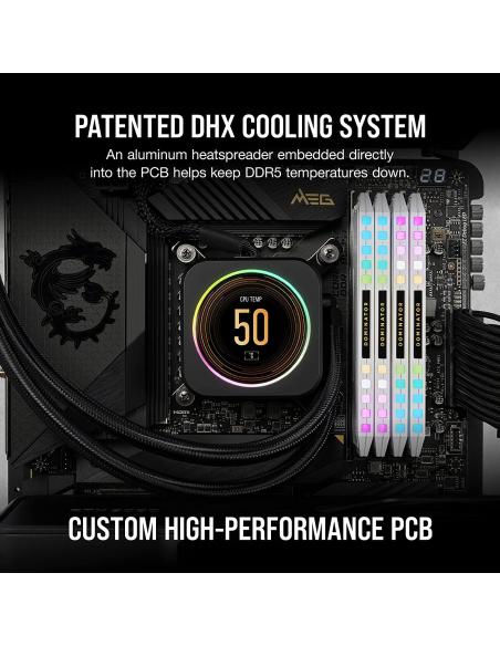 Corsair Dominator Platinum RGB DDR5 5600MHz 64GB (2x32GB) CL40 Blanca