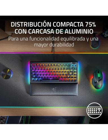 Razer BlackWidow V4 75% Teclado Mecánico RGB USB Negro
