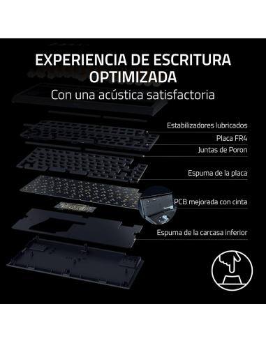 Razer BlackWidow V4 75% Teclado Mecánico RGB USB Negro