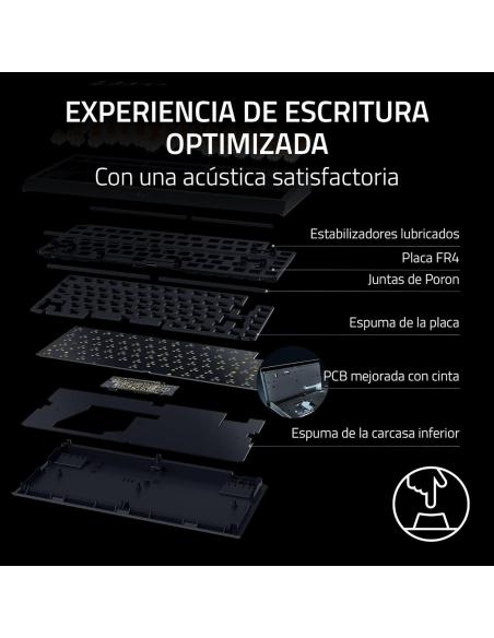 Razer BlackWidow V4 75% Teclado Mecánico RGB USB Negro