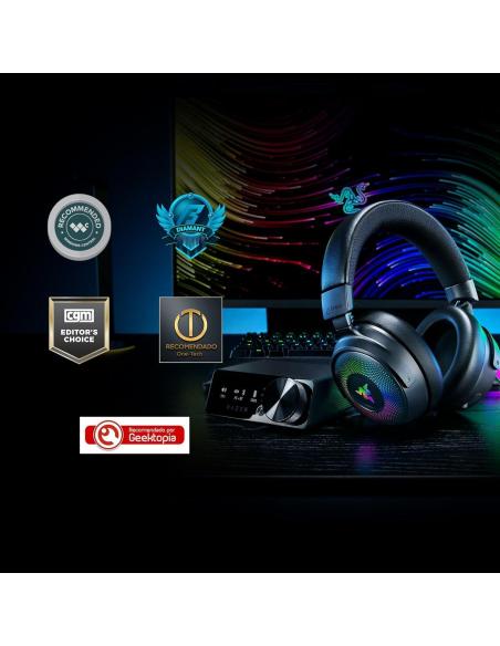 Razer Kraken V4 Pro Auriculares Inalámbricos Gaming RGB Negro