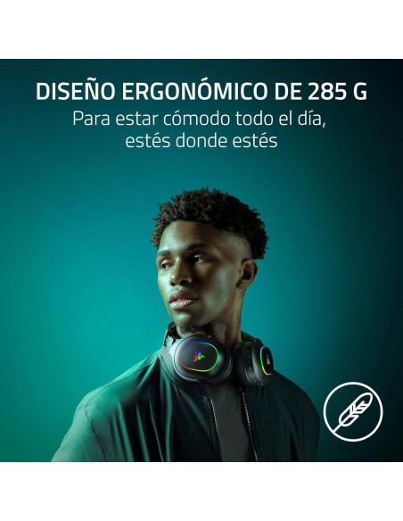 Razer Barracuda X Chroma Auriculares Gaming Inalámbricos 2.4GHz/Bluetooth Negros