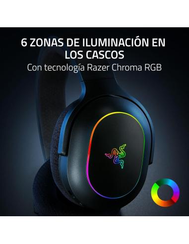 Razer Barracuda X Chroma Auriculares Gaming Inalámbricos 2.4GHz/Bluetooth Negros