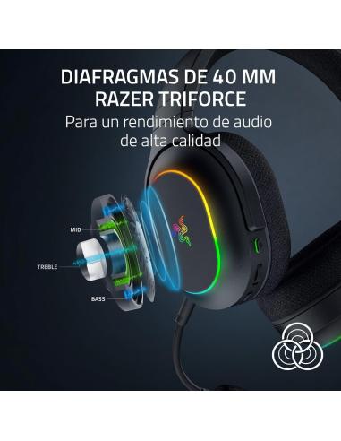 Razer Barracuda X Chroma Auriculares Gaming Inalámbricos 2.4GHz/Bluetooth Negros