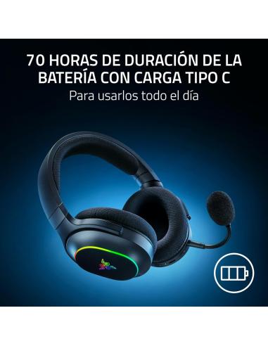 Razer Barracuda X Chroma Auriculares Gaming Inalámbricos 2.4GHz/Bluetooth Negros