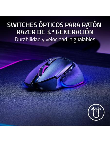 Razer Basilisk V3 Pro 35K Ratón Gaming Óptico Inalámbrico RGB 35000 DPI Negro
