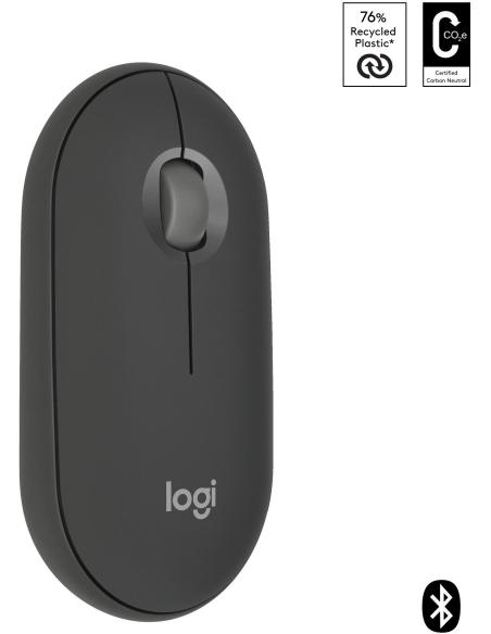 Logitech Pebble Mouse 2 M350s Ratón 4000 DPI