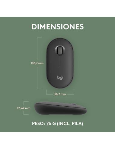 Logitech Pebble Mouse 2 M350s Ratón 4000 DPI