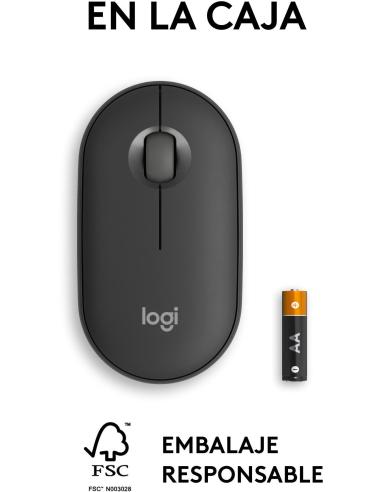 Logitech Pebble Mouse 2 M350s Ratón 4000 DPI