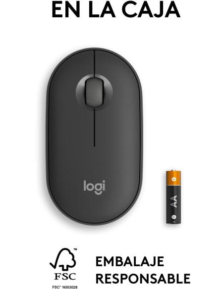 Logitech Pebble Mouse 2 M350s Ratón 4000 DPI
