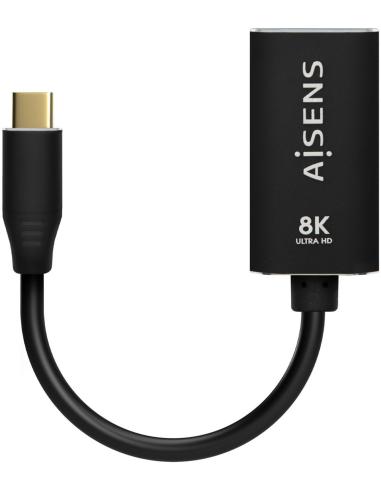 Aisens A109-0690 Conversor USB-C a DisplayPort 15cm Negro
