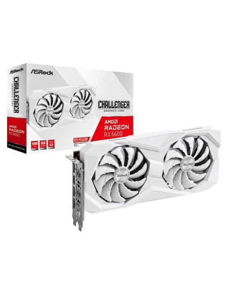 ASRock Radeon RX 6600 Challenger 8GB GDDR6 Blanca