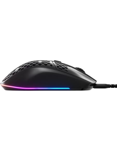 SteelSeries Aerox 3 (2022) Onyx Ratón Gaming con Cable 8500 DPI Negro