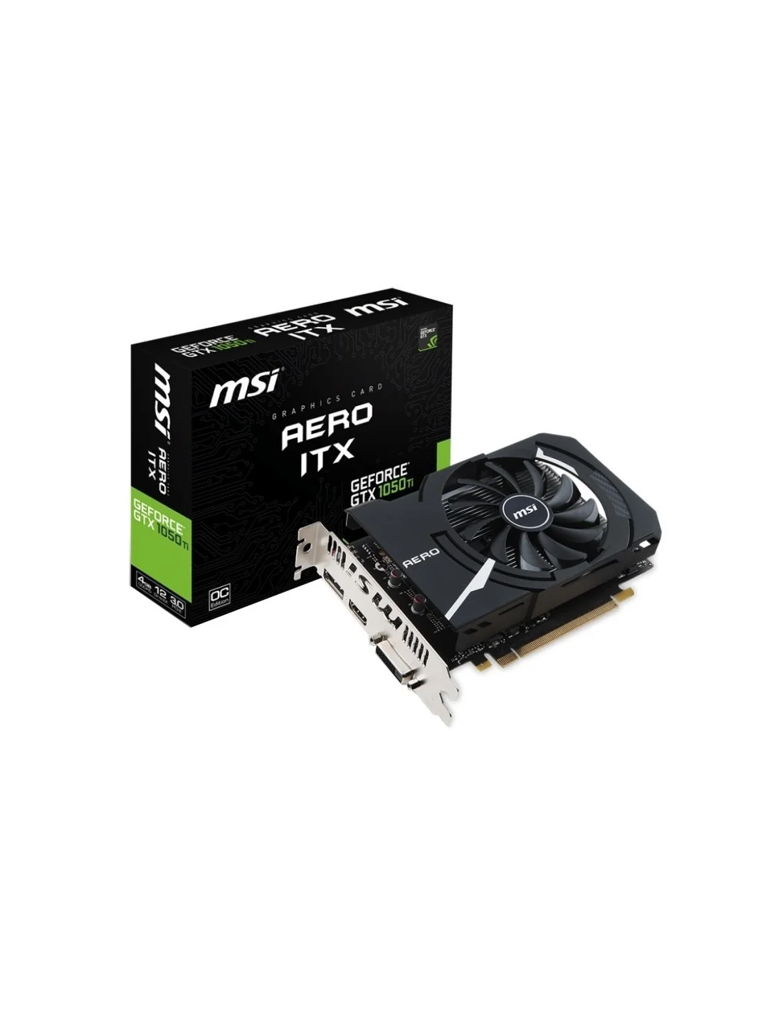 MSI GeForce GTX 1050 Ti Aero ITX OC 4GB DDR5