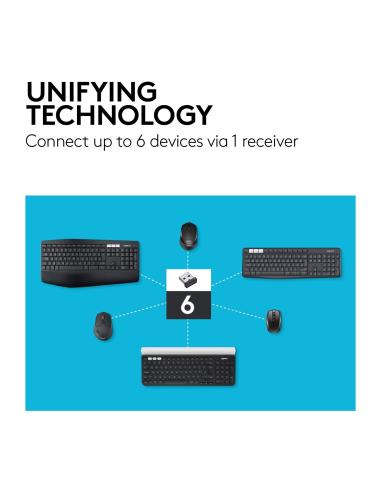 Logitech M720 Triathlon Ratón Inalámbrico Negro 1000DPI