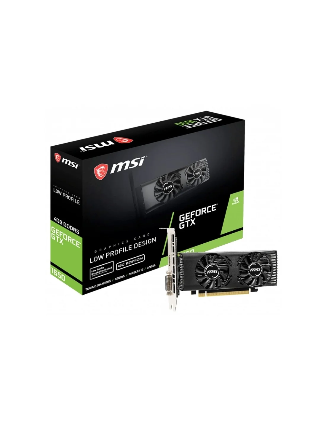 MSI GeForce GTX 1650 GT LP OC 4GB GDDR5