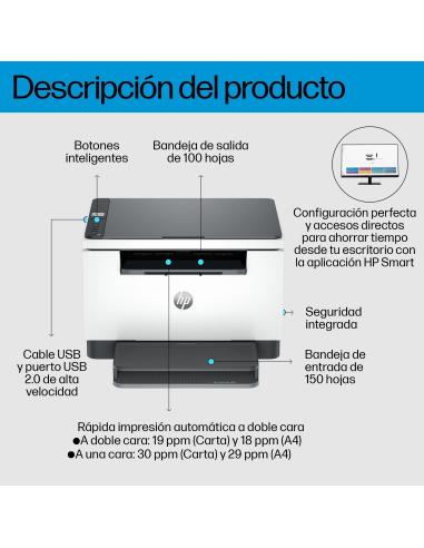 HP LaserJet M234D Impresora Láser Multifunción Monocromo Blanca