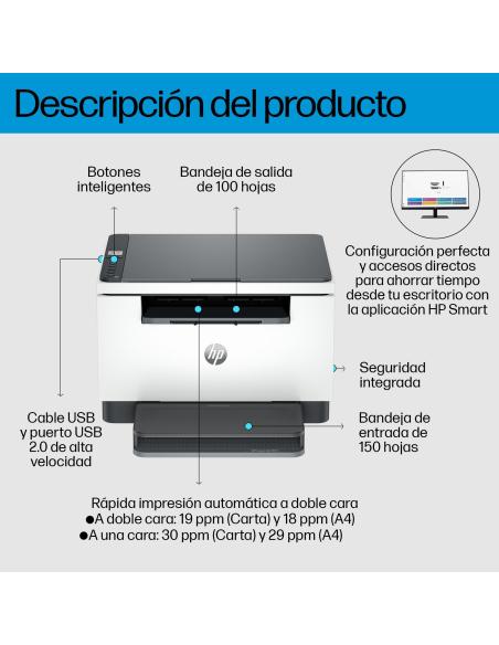 HP LaserJet M234D Impresora Láser Multifunción Monocromo Blanca