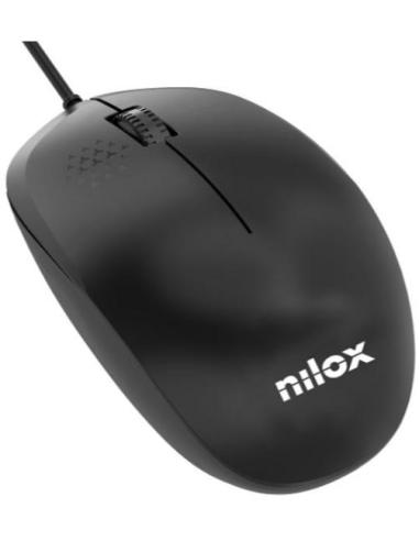 Nilox MOUSB1012 Ratón USB 1200 DPI Negro