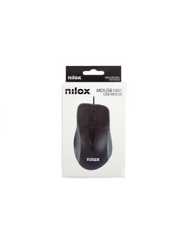 Nilox MOUSB1001 Ratón 1000 DPI Negro