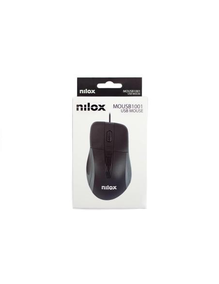 Nilox MOUSB1001 Ratón 1000 DPI Negro