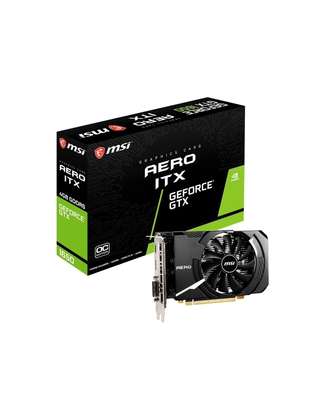 MSI GeForce GTX 1650 D6 AERO ITX OC 4GB GDDR6