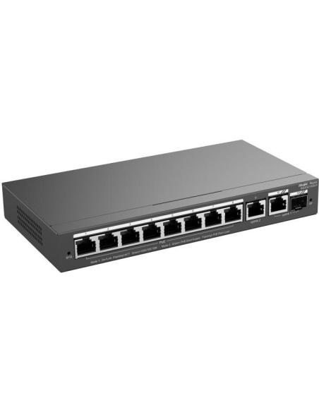 Ruijie RG-ES210GS-P Switch PoE Gesitonado L2 10 Puertos Gigabit + 2 SFP