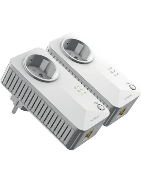 Strong 600 Duo Kit de 2 Adaptadores Powerline 600 Mbit/s