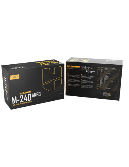 Nox Hummer M-240 ARGB Kit de Refrigeración Líquida 240mm Negra