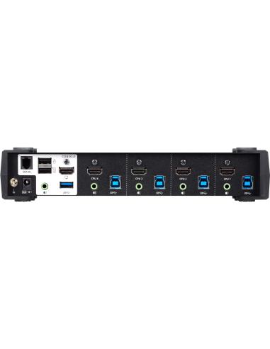 Aten CS1824-AT-G Switch KVM 4 Puertos HDMI/USB Negro