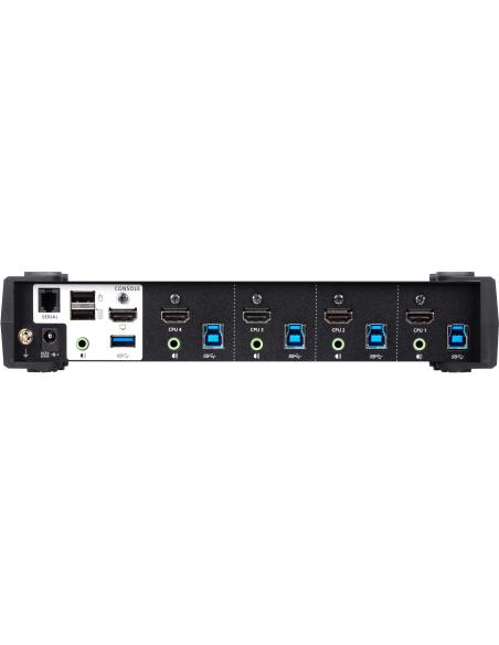 Aten CS1824-AT-G Switch KVM 4 Puertos HDMI/USB Negro