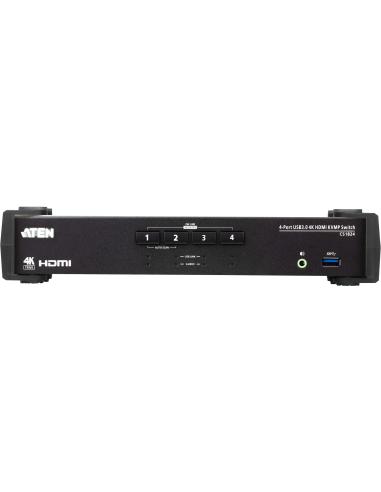 Aten CS1824-AT-G Switch KVM 4 Puertos HDMI/USB Negro