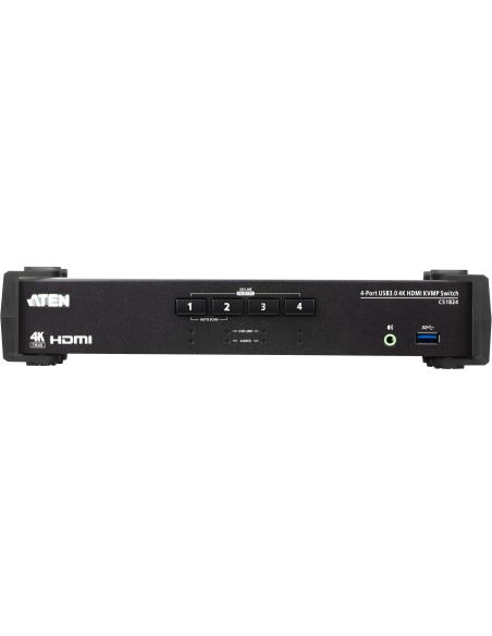 Aten CS1824-AT-G Switch KVM 4 Puertos HDMI/USB Negro