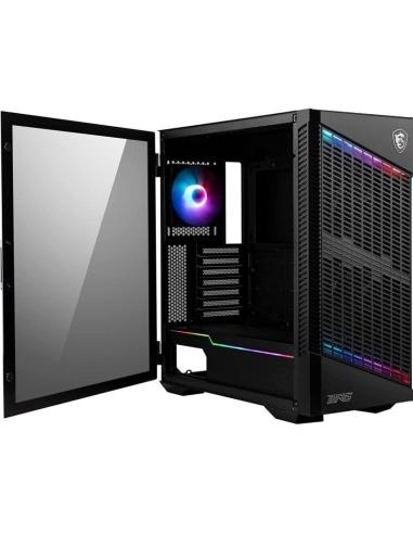 MSI MPG Velox 100P Airflow Cristal Templado USB 3.2 Negra