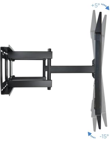 TooQ LP75100TN-B Soporte de Pared Inclinable y Giratorio para TV/Monitor 60"-100" Máx. 80kg Negro
