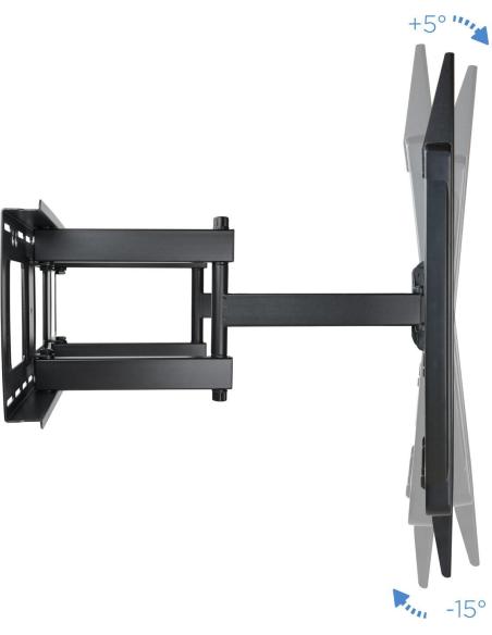 TooQ LP75100TN-B Soporte de Pared Inclinable y Giratorio para TV/Monitor 60"-100" Máx. 80kg Negro
