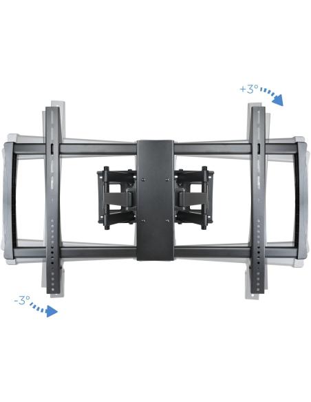 TooQ LP75100TN-B Soporte de Pared Inclinable y Giratorio para TV/Monitor 60"-100" Máx. 80kg Negro