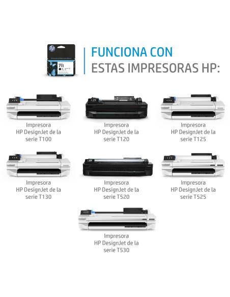 HP 711 CZ133A Cartucho de Tinta Negro
