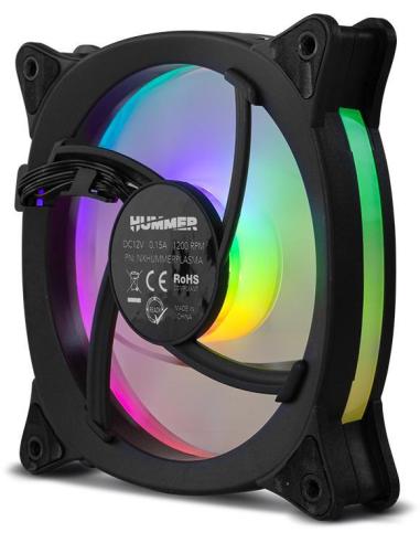 NOX NXHUMMERVFAN RGB Ventilador Suplementario 120mm Negro