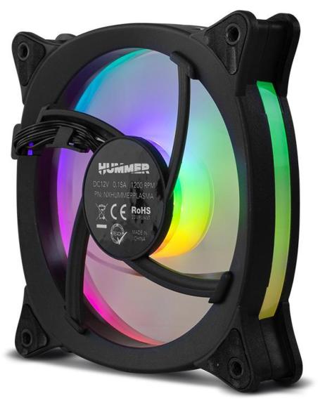 NOX NXHUMMERVFAN RGB Ventilador Suplementario 120mm Negro