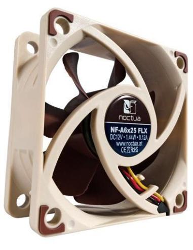 Noctua NF-A6x25 FLX Ventilador Suplementario 60mm Marrón