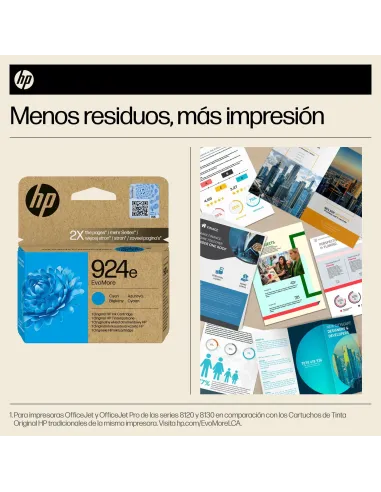 HP EvoMore 924E Cartucho de Tinta Cian