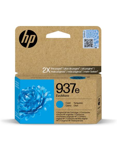 HP 937e 4S6W6NE Cartucho de Tinta Original Cian