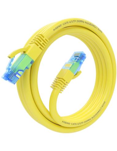 Aisens A135-0836 Cable de Red RJ-45 Cat.6 UTP 3 M Amarillo