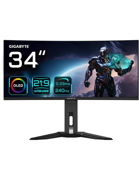 Gigabyte MO34WQ2BT 34" QD-OLED UltraWide QHD 240Hz FreeSync Premium Pro Curva