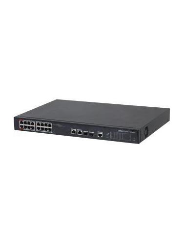 Dahua Poe PFS4218-16ET-240 Switch 16 Puertos Gigabit Ethernet PoE + 2 SFP